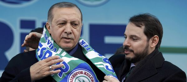 Recep Tayyip Erdoğan - Berat Albayrak - Sputnik Türkiye