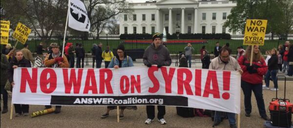 Suriye protestosu - Sputnik Türkiye