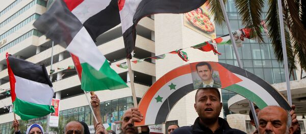 Suriye'de ABD karşıtı gösteriler - Sputnik Türkiye