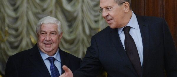 Suriye Dışişleri Bakanı Velid Muallim ve Rusya Dışişleri Bakanı Sergey Lavrov - Sputnik Türkiye