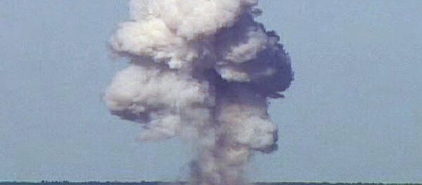 The GBU-43/B, also known as the Massive Ordnance Air Blast, detonates during a test at Elgin Air Force Base, Florida, U.S., November 21, 2003 in this handout photo provided April 13, 2017. - Sputnik Türkiye