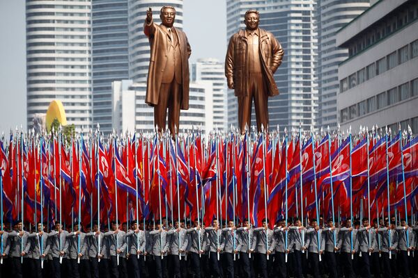 Kuzey Kore'de 'Güneş Günü' kutlamaları - Sputnik Türkiye