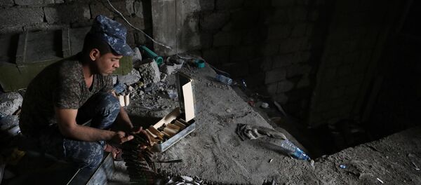 Musul'da IŞİD ile savaşan Irak federal polisi - Sputnik Türkiye