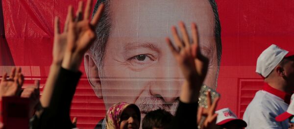 Cumhurbaşkanı Erdoğan'ın İstanbul'daki evet mitingine katılanlar - Sputnik Türkiye