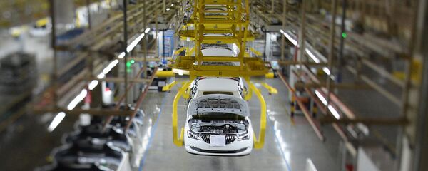 General Motors'a ait bir otomobil fabrikası - Sputnik Türkiye