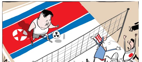ABD savaşa hazırlanırken Kuzey Kore voleybol oynuyor - Sputnik Türkiye