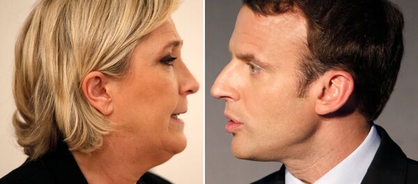 Marine Le Pen ve Emmanuel Macron - Sputnik Türkiye