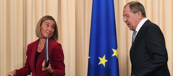 Rusya Dışişleri Bakanı Sergey Lavrov - AB Dışişleri ve Güvenlik Politikaları Yüksek Temsilcisi Federica Mogherini - Sputnik Türkiye