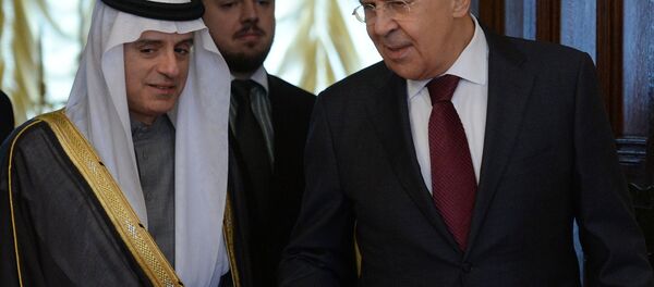 Rusya Dışişleri Bakanı Sergey Lavrov ve Suudi mevkidaşı Adil el Cubeyr - Sputnik Türkiye