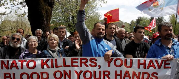 Karadağ'ta Nato karşıtı gösteri - Sputnik Türkiye
