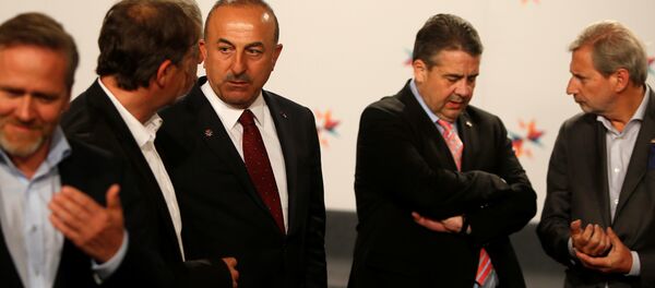 Mevlüt Çavuşoğlu - Karl Erjavec - Sigmar Gabriel - Johannes Hahn / Malta - Sputnik Türkiye