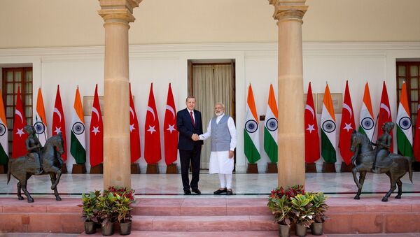 Recep Tayyip Erdoğan ve Narendra Modi - Sputnik Türkiye