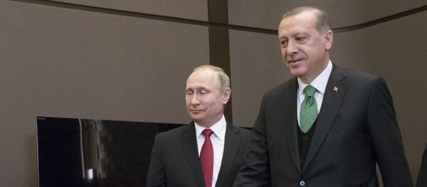 Rusya Devlet Başkanı Vladimir Putin- Türkiye Cumhurbaşkanı Recep Tayyip Erdoğan - Sputnik Türkiye