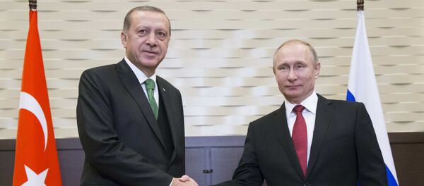 Rusya Devlet Başkanı Vladimir Putin- Türkiye Cumhurbaşkanı Recep Tayyip Erdoğan - Sputnik Türkiye
