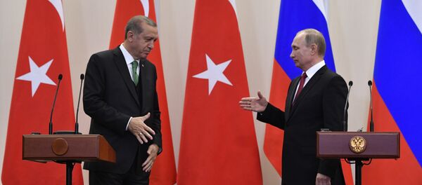 Rusya Devlet Başkanı Vladimir Putin- Türkiye Cumhurbaşkanı Recep Tayyip Erdoğan - Sputnik Türkiye