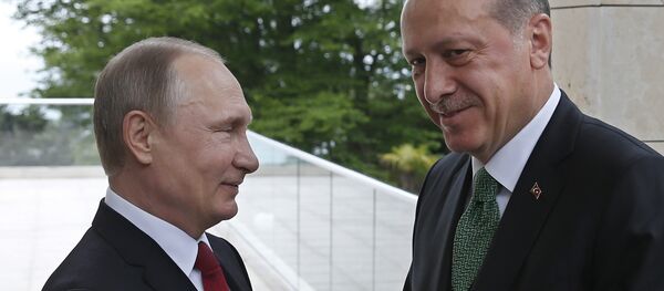 Türkiye Cumhurbaşkanı Recep Tayyip Erdoğan- Rusya Devlet Başkanı Vladimir Putin - Sputnik Türkiye
