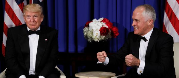 Donald Trump - Malcolm Turnbull - Sputnik Türkiye