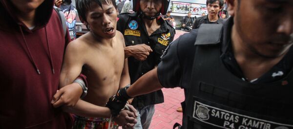 Endonezya'da cezaevinden kaçtıktan sonra yakalanan bir mahkum - Sputnik Türkiye