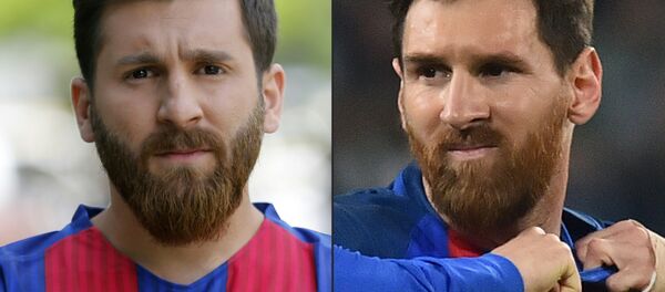 Reza Parastesh ve Lionel Messi - Sputnik Türkiye