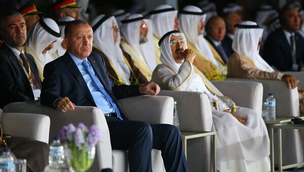Cumhurbaşkanı Recep Tayyip Erdoğan- Kuveyt Emiri Şeyh Sabah Ahmed Cabir el Sabah - Sputnik Türkiye