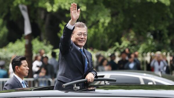 Güney Kore'nin yeni Devlet Başkanı Moon Jae-in - Sputnik Türkiye