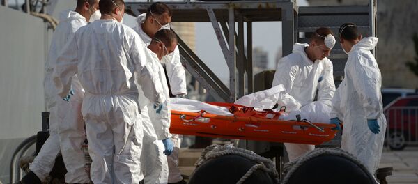 Akdeniz'de sığınmacı faciası / 11 Ekim 2013 / İtalya - Malta Akdeniz'de sığınmacı faciası / 11 Ekim 2013 / İtalya - Malta - Sputnik Türkiye