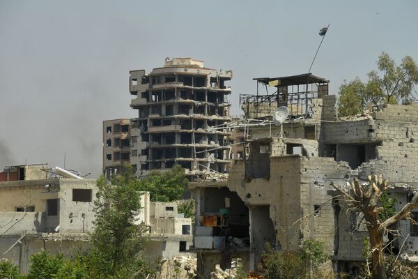 Şam'ın el-Kabun mahallesinde son durum - Sputnik Türkiye