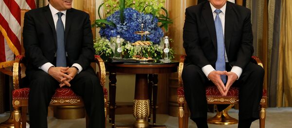 ABD Başkanı Donald Trump - Mısır Cumhurbaşkanı Abdülfettah Sisi - Sputnik Türkiye