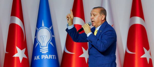 AK Parti 3. Olağanüstü Büyük Kongresi - Cumhurbaşkanı Recep Tayyip Erdoğan - Sputnik Türkiye