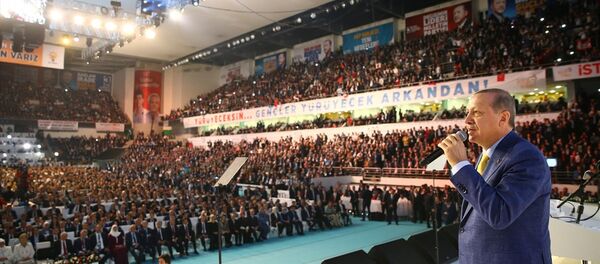 AK Parti 3. Olağanüstü Büyük Kongresi - Cumhurbaşkanı Recep Tayyip Erdoğan - Sputnik Türkiye