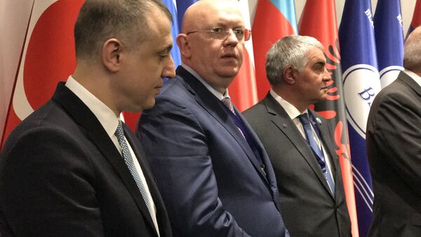 Rusya Dışişleri Bakan Yardımcısı Vasiliy Nebenzya (ortada) - Sputnik Türkiye