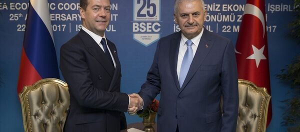 Başbakan Binali Yıldırım-Rusya Başbakanı Dmitriy Medvedev - Sputnik Türkiye