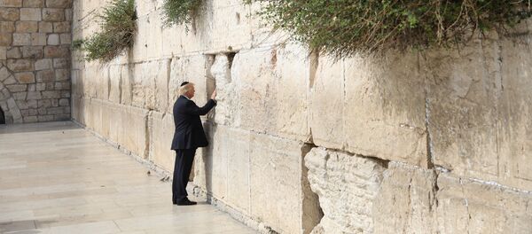 Donald Trump, Ağlama Duvarı'nda Donald Trump, Ağlama Duvarı'nda - Sputnik Türkiye