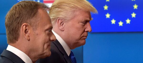 ABD Başkanı Donald Trump ve Avrupa Konseyi Başkanı Donald Tusk - Sputnik Türkiye