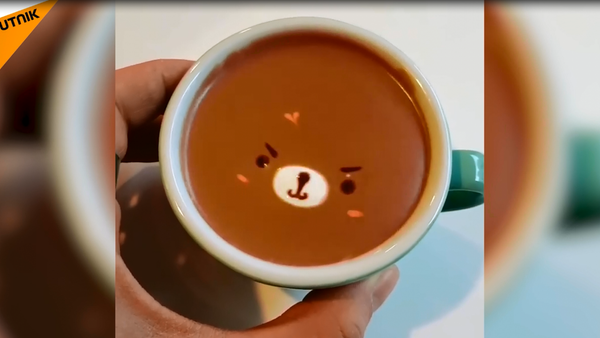 Güney Koreli baristadan birer sanat eseri  gibi görünen kahveler - Sputnik Türkiye