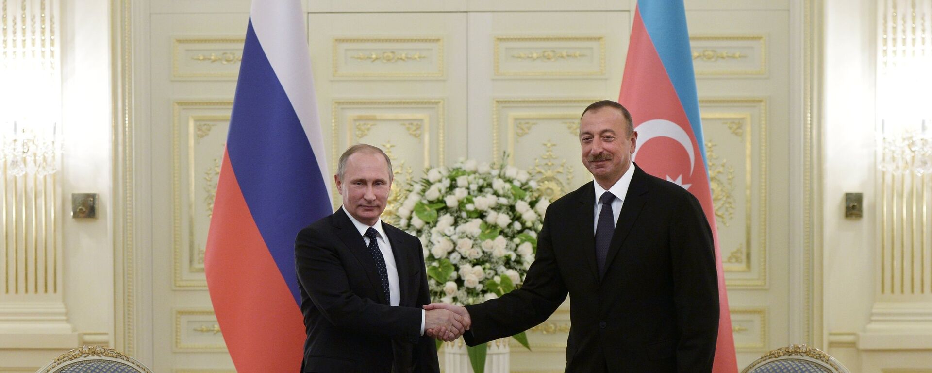 Azerbaycan Cumhurbaşkanı İlham Aliyev- Rusya Devlet Başkanı Vladimir Putin - Sputnik Türkiye, 1920, 20.07.2021