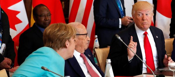 Angela Merkel - Donald Trump - Sputnik Türkiye