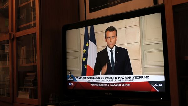 Fransa Cumhurbaşkanı Emmanuel Macron / Paris İklim Anlaşması - Sputnik Türkiye