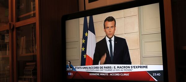 Fransa Cumhurbaşkanı Emmanuel Macron / Paris İklim Anlaşması - Sputnik Türkiye