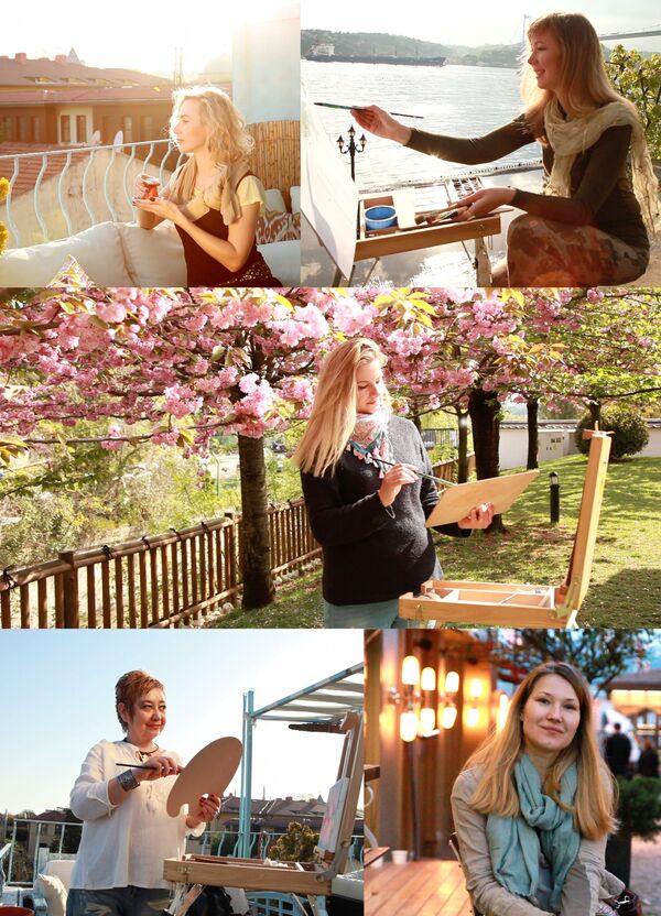 Rusya’dan 5 ressam, İstanbul’u kendi gözlerinden resmettikleri tablolarının yer aldığı ‘İstanbul’u dinliyorum’ başlıklı sergi bugün açılışını yapacak. - Sputnik Türkiye