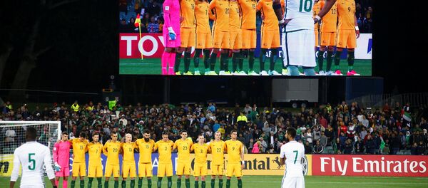 Suudi Arabistan-Avustralya maçı saygı duruşu - Sputnik Türkiye