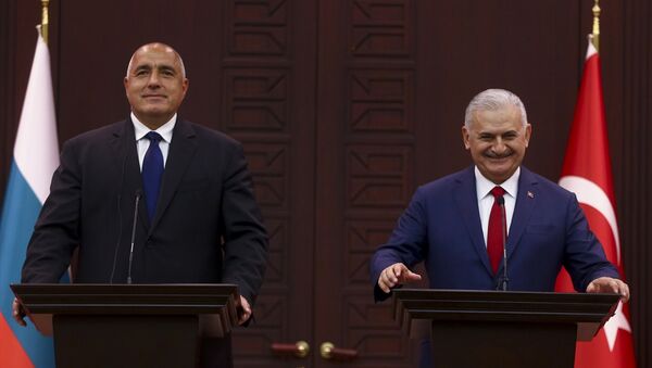 Başbakan Binali Yıldırım - Bulgaristan Başbakanı Boyko Borisov - Sputnik Türkiye