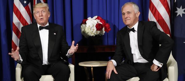 Donald Trump - Malcolm Turnbull - Sputnik Türkiye
