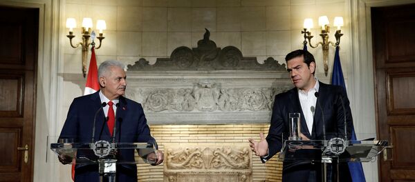 Aleksis Çipras - Binali Yıldırım - Sputnik Türkiye