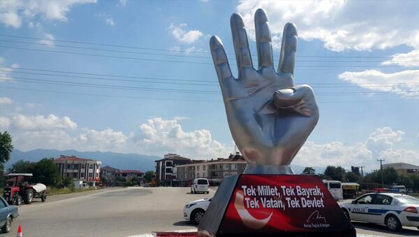 Düzce Belediyesi 'Rabia' heykeli dikti - Sputnik Türkiye