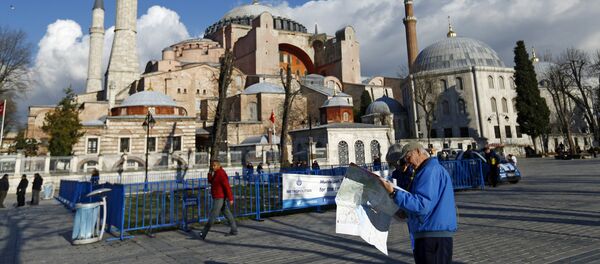 Ayasofya, turist - Sputnik Türkiye