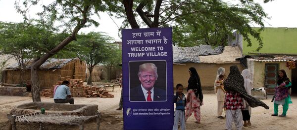 Hindistan'da bir köye Trump'ın adı verildi - Sputnik Türkiye