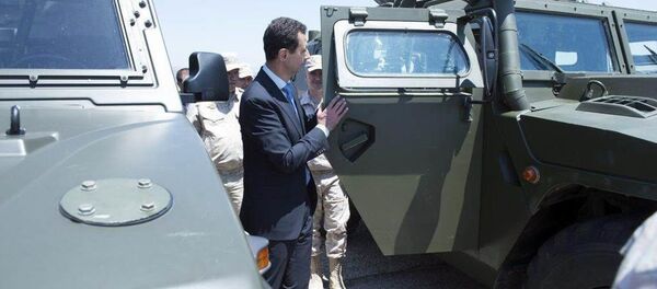 Beşar Esad'ın Hmeymin Hava Üssü ziyareti - Sputnik Türkiye