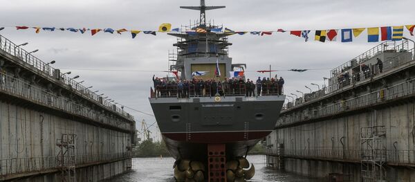 St. Petersburg’da Gremyaşiy korveti suya indirildi - Sputnik Türkiye