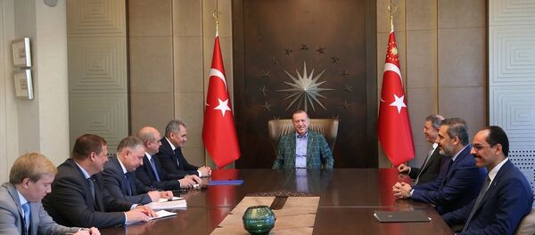 Cumhurbaşkanı Recep Tayyip Erdoğan - Rusya Federasyonu Savunma Bakanı Sergey Şoygu - Sputnik Türkiye